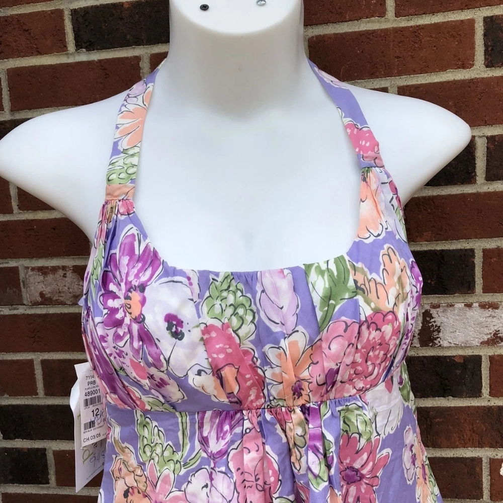 Purely Alfred Angelo floral halter sundress, Sz.8 NWT - Picture 4 of 4